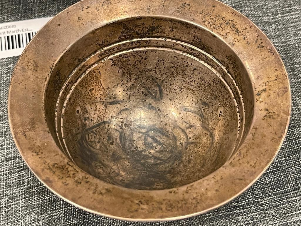 20TH CENTURY GORHAM STERLING SILVER HOLLOWARE THREE-FOOTED BOWL 80 GRAMS - 2