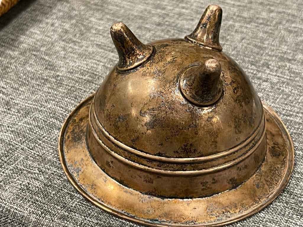 20TH CENTURY GORHAM STERLING SILVER HOLLOWARE THREE-FOOTED BOWL 80 GRAMS - 3