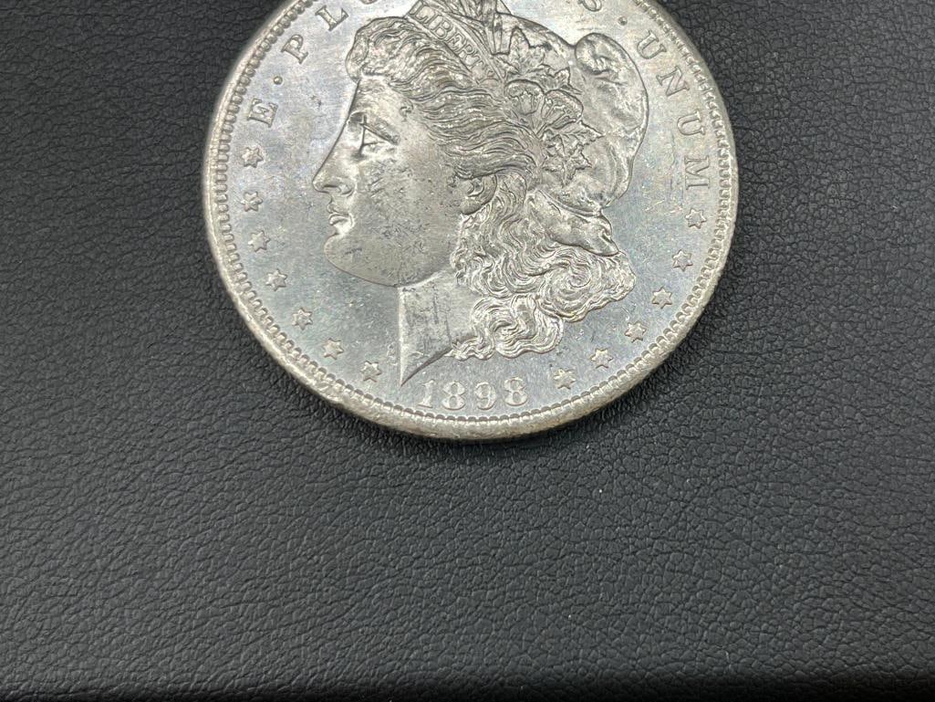 1898-S U.S. MORGAN SILVER DOLLAR BU - 3