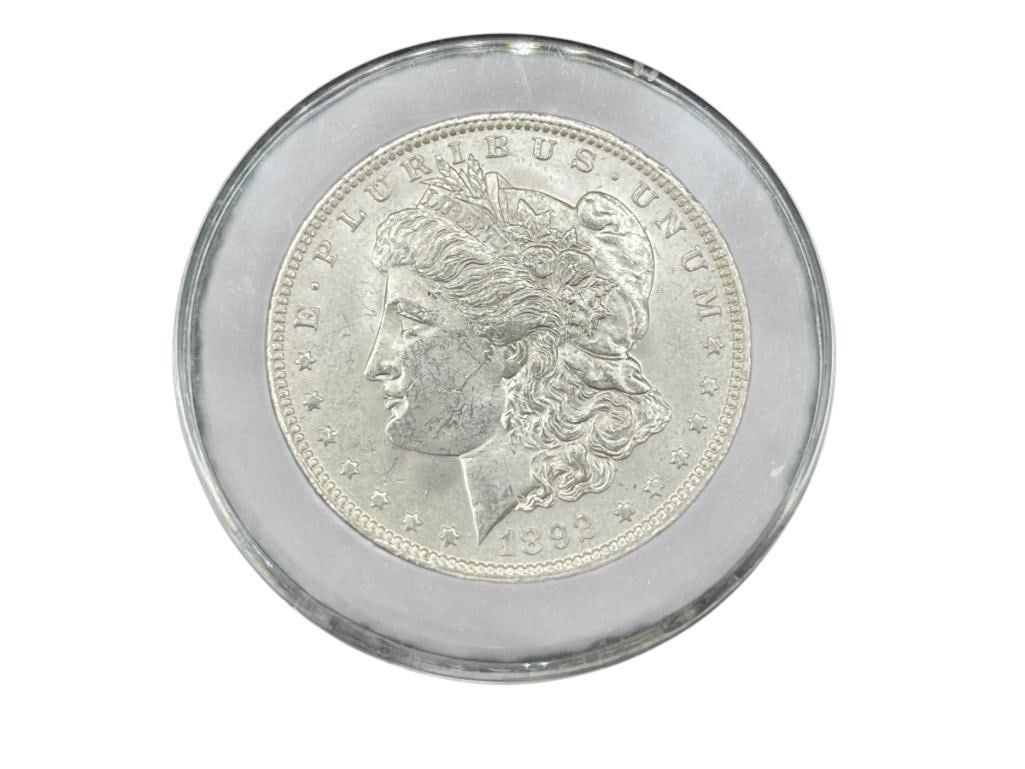 1892-O U.S. MORGAN SILVER DOLLAR BU (1 of 6)