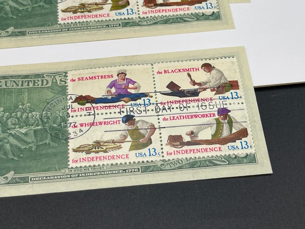 SIX U.S. $2 CURRENCY STAR NOTES INCLUDING FIVE CONSECUTIVE NOTES FROM 1976 - 6