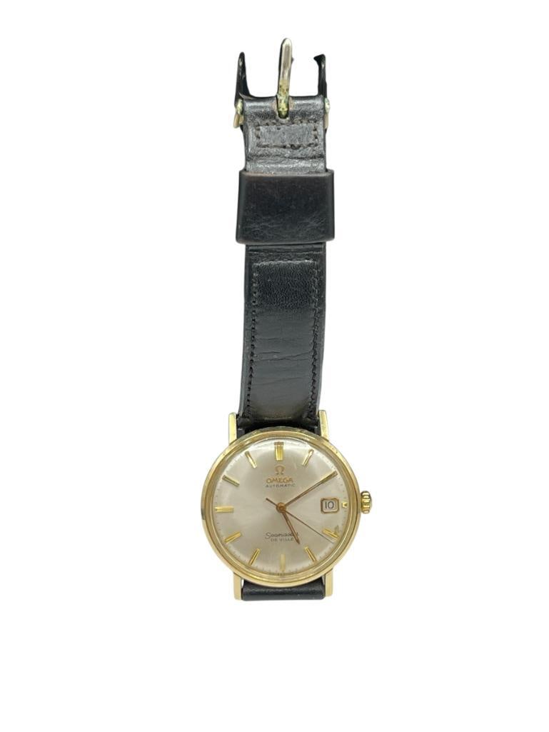 VINTAGE OMEGA SEAMASTER DEVILLE 18K YELLOW GOLD CASED AUTOMATIC WRISTWATCH (1 of 8)