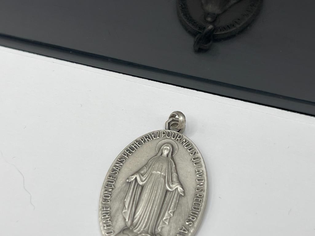 MOTHER MARY VIRGIN PENDANT "O MARY CONCEIVED WITHOUT SIN PRAY FOR US WHO HAVE RECORSE TO THEE" - 3