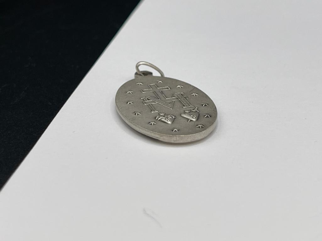 MOTHER MARY VIRGIN PENDANT "O MARY CONCEIVED WITHOUT SIN PRAY FOR US WHO HAVE RECORSE TO THEE" - 5