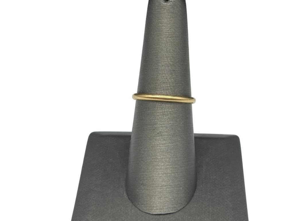 14K YELLOW GOLD WEDDING BAND: SIZE 7 1/4, 1/8" THICK, 1.72 GRAMS