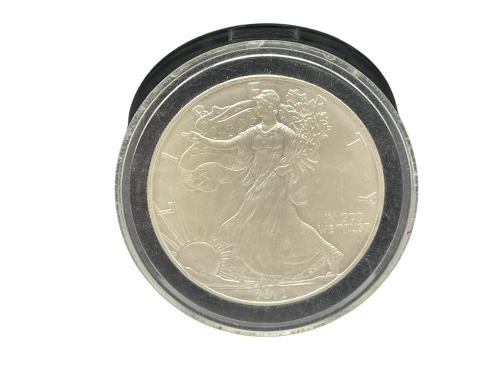 2012 AMERICAN SILVER EAGLE .999 FINE SILVER DOLLAR (1 of 6)