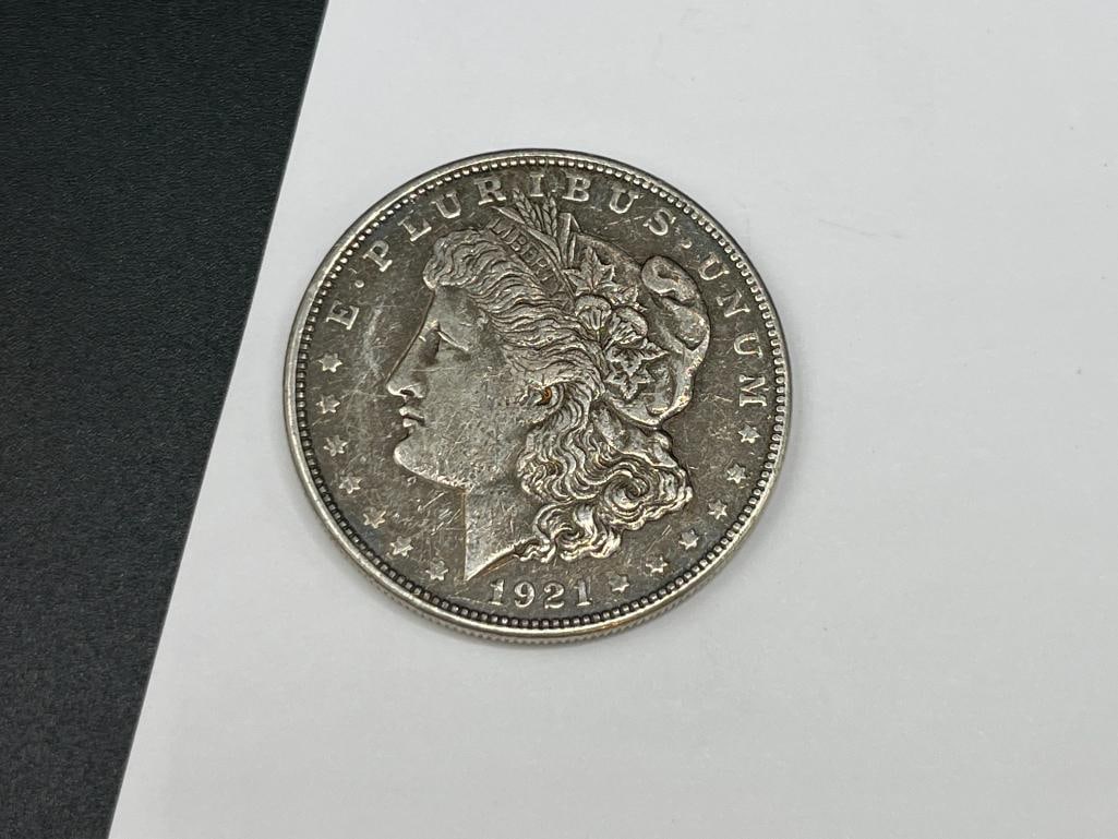 FIVE U.S. MORGAN SILVER DOLLARS FEATURING VARIOUS DATES AND MINT MARKS - 6