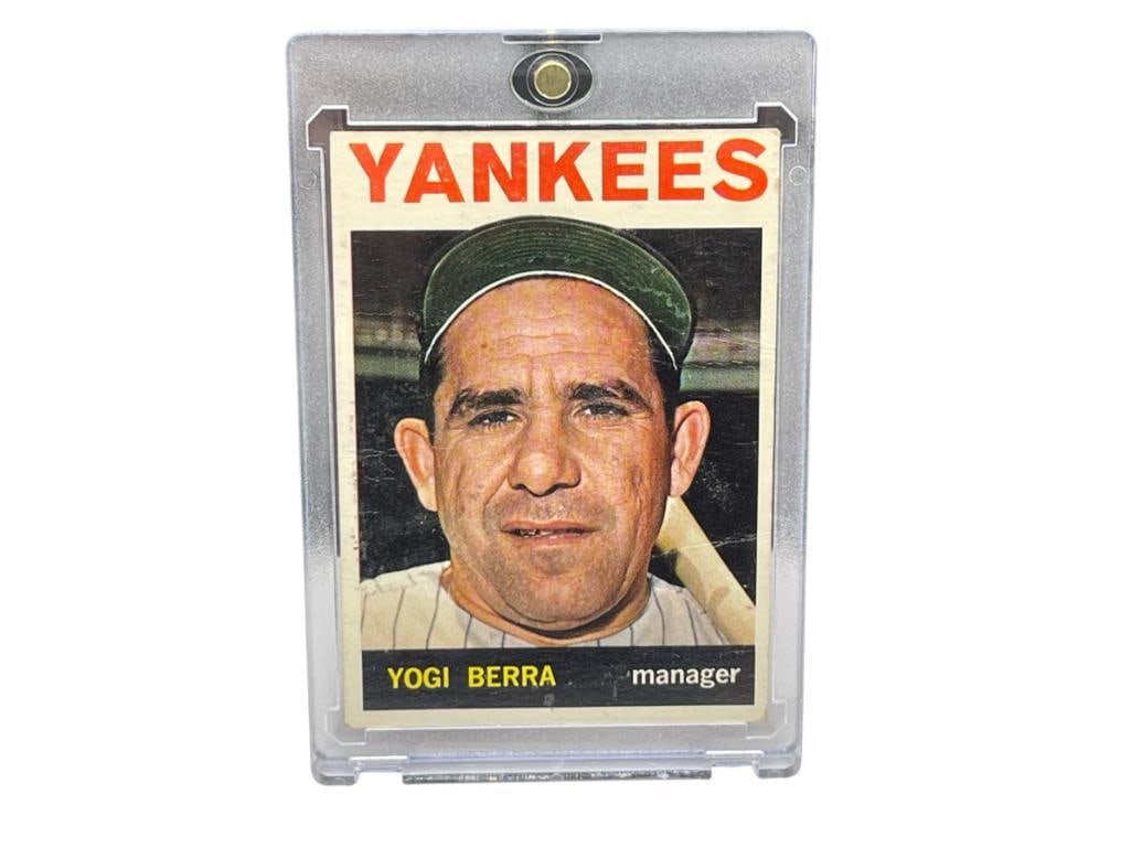 1964 TOPPS #21 YOGI BERRA YANKEES MANAGER BASEBALL CARD (1 of 8)