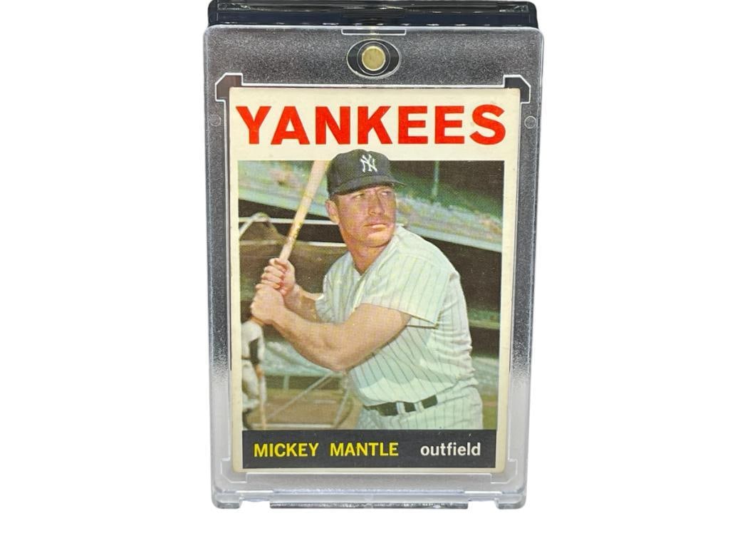 1964 TOPPS #50 YANKEES MICKEY MANTLE BASEBALL CARD (1 of 10)