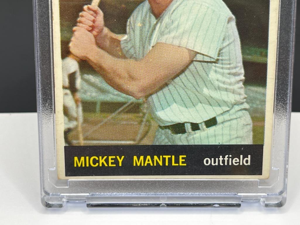1964 TOPPS #50 YANKEES MICKEY MANTLE BASEBALL CARD - 3