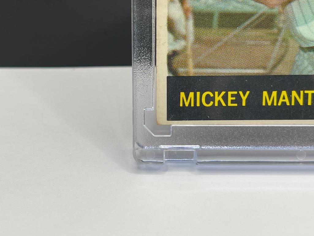 1964 TOPPS #50 YANKEES MICKEY MANTLE BASEBALL CARD - 4