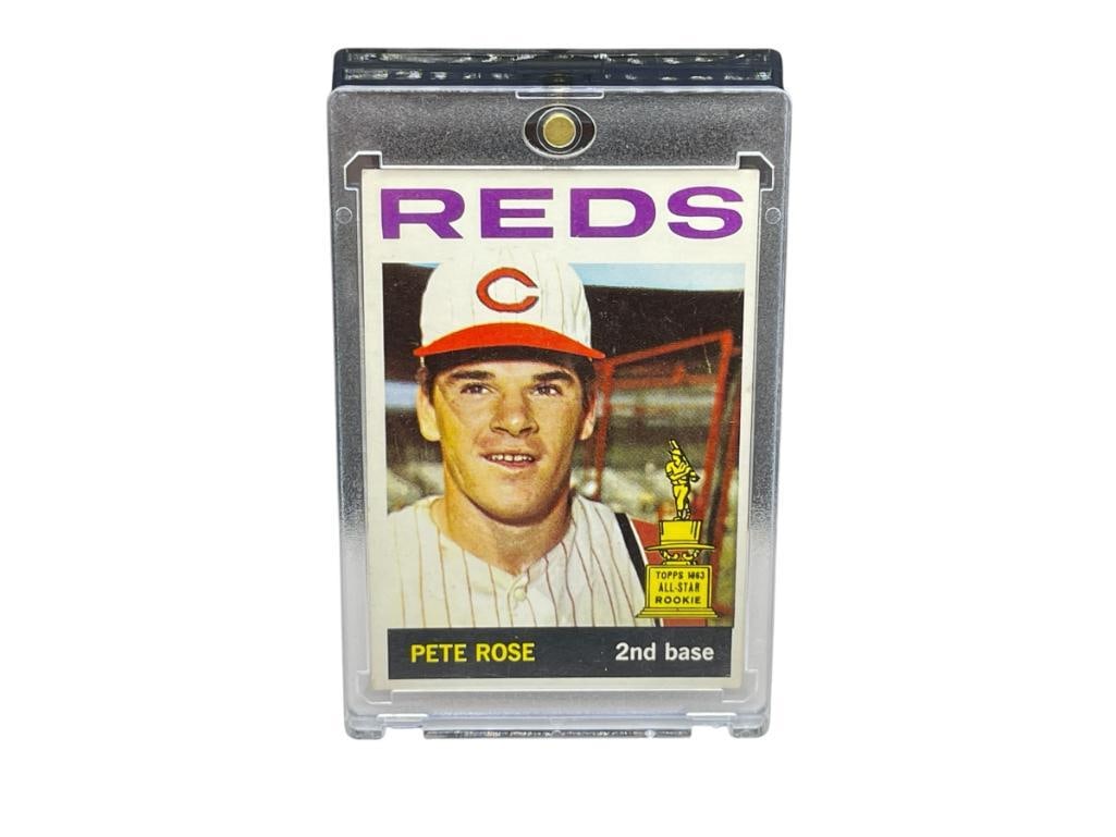 1964 TOPPS REDS PETE ROSE ALL-STAR ROOKIE BASEBALL CARD (1 of 9)
