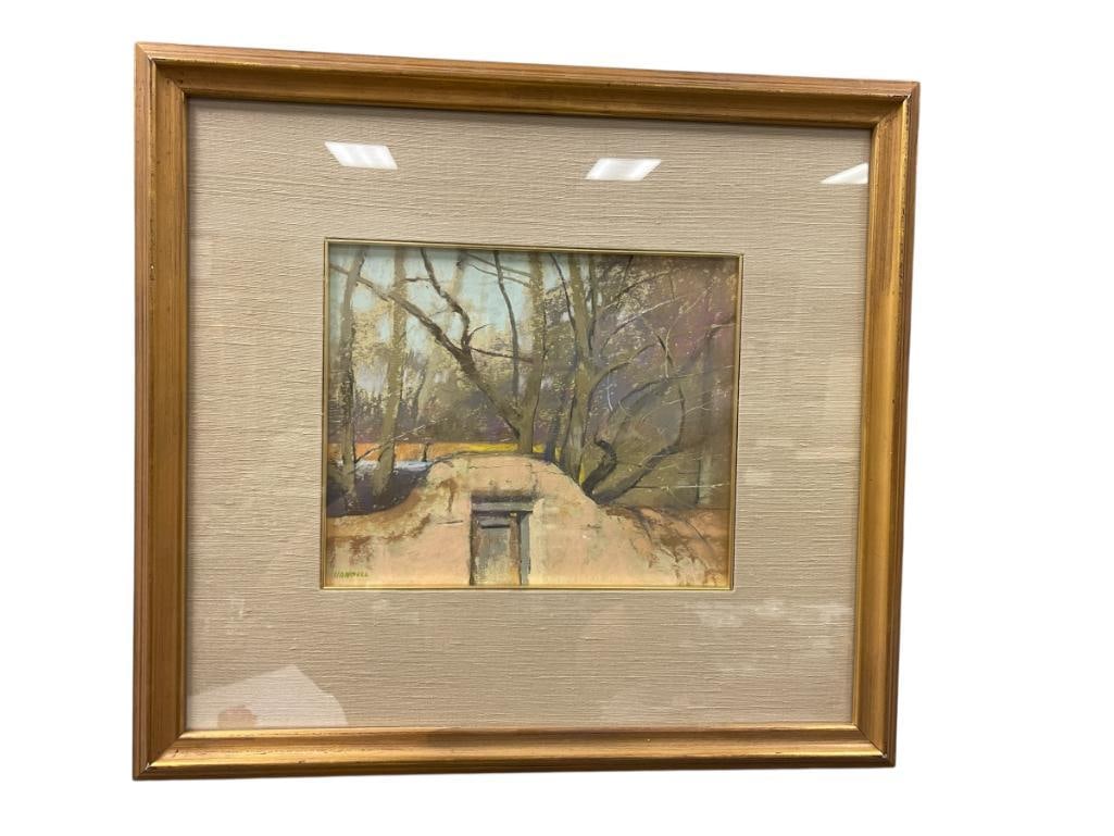 ALBERT HANDELL MASTER PASTELIST ARTIST ORIGINAL PASTEL ON PAPER PAINTING: ALBERT HANDELL (1937 B.) IS A PROLIFIC PASTEL ARTIST ACTIVE IN SANTA FE, NM., MEMBER OF THE PASTEL SOCIETY OF AMERICA, THIRD LIVING ARTIST TO BE INDUCTED INTO THE PASTEL HALL OF FAME, ART DEPICTS A
