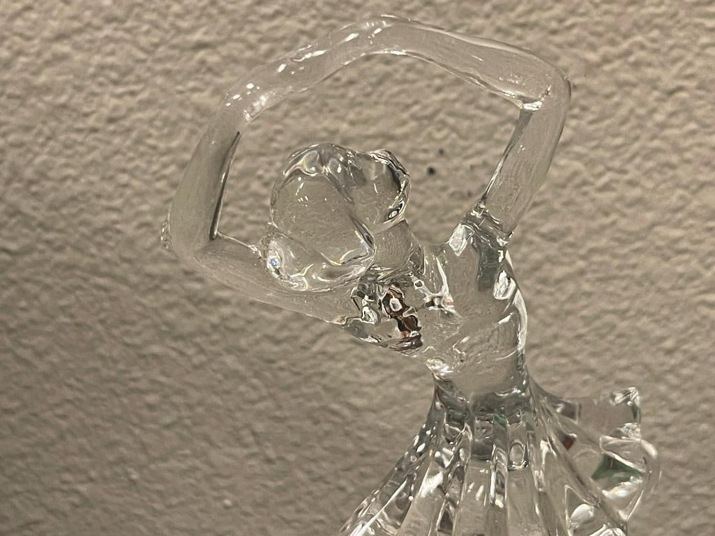 CRYSTAL BALLERINA ON HEXAGONAL STEPPED BASE - 6