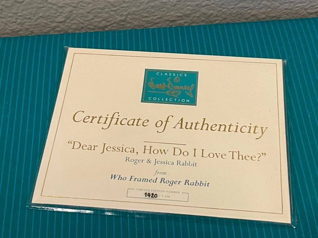 WALT DISNEY CLASSICS COLLECTION WHO FRAMED ROGER RABBIT LIMITED EDITION PORCELAIN FIGURINE - 8