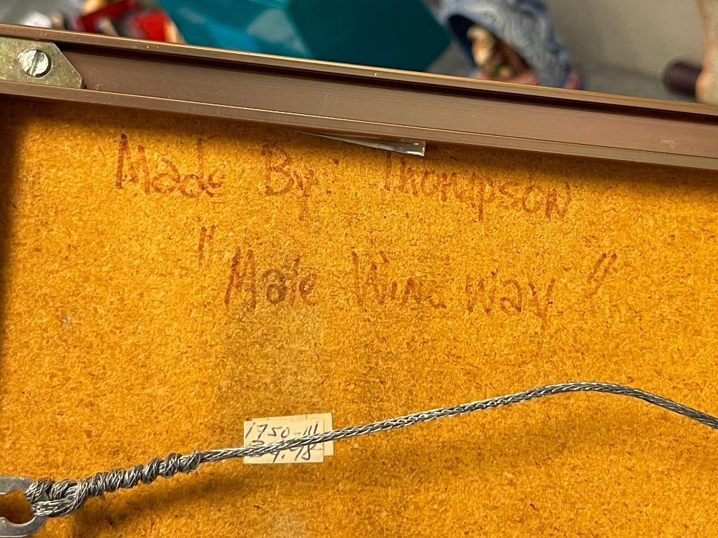 HOPI SAND ART PANEL BY THOMPSON TITLED MALE WIND WAY - 5