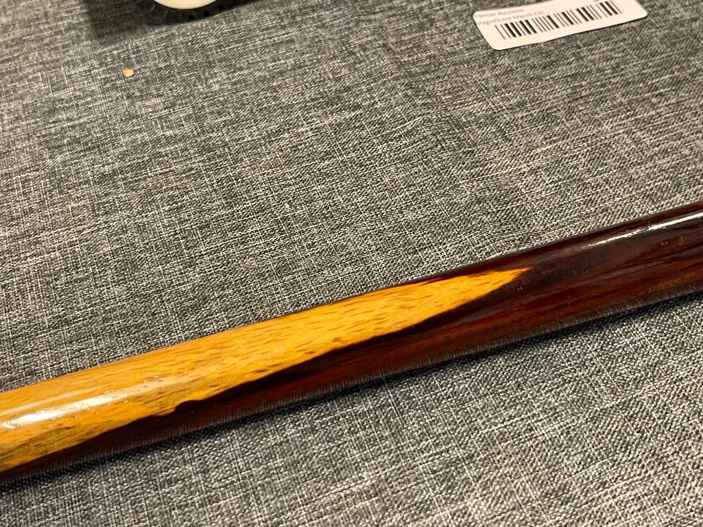 HAND CRAFTED CLASSIC CROOK HANDLE WALKING CANE HEAVY POLISHED - 2