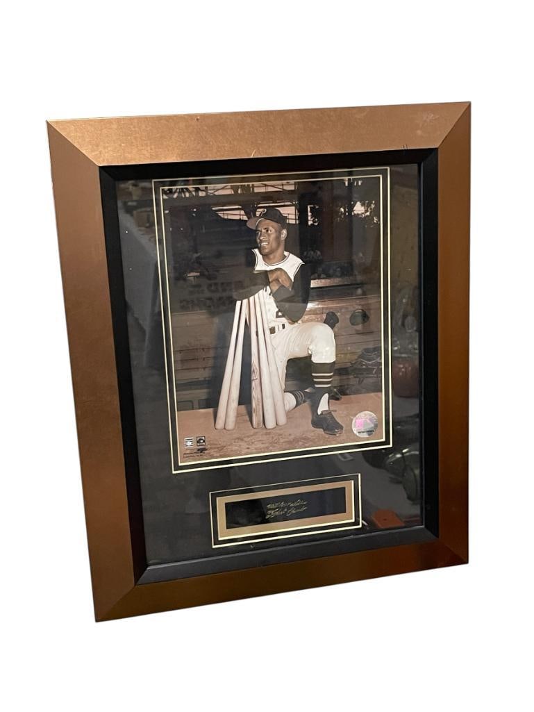 ROBERTO CLEMENTE FORMER PROFESSINAL BASEBALL PLAYER SEPIA TONED PHOTOGRAPH (1 of 6)