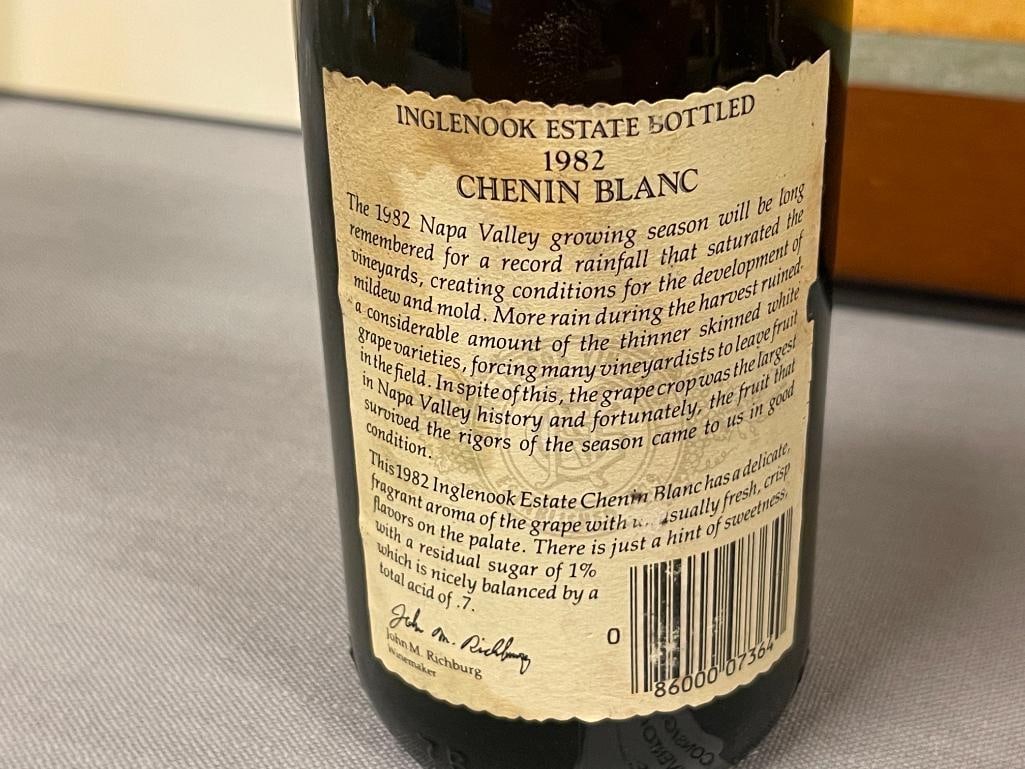 VINTAGE SEALED 1982 INGLENOOK NAPA VALLEY CHENIN BLANC 375ML BOTTLE - 5