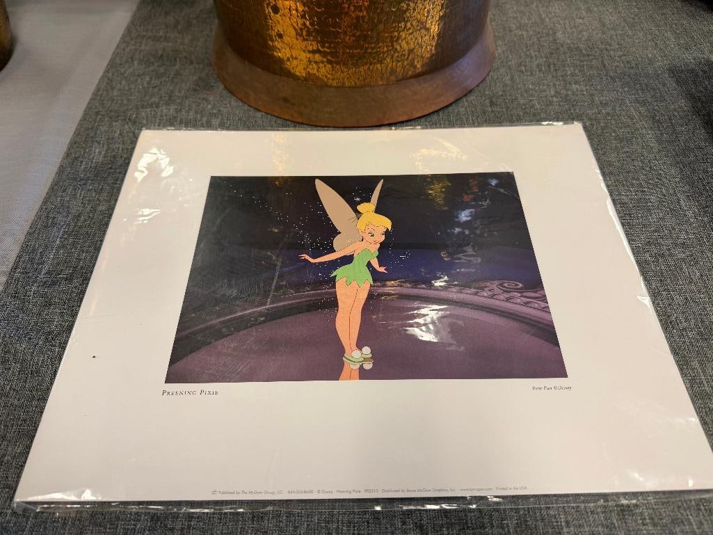 DISNEY CHARACTER TINKERBELL PRINT TITLED PREENING PIXIE - 2