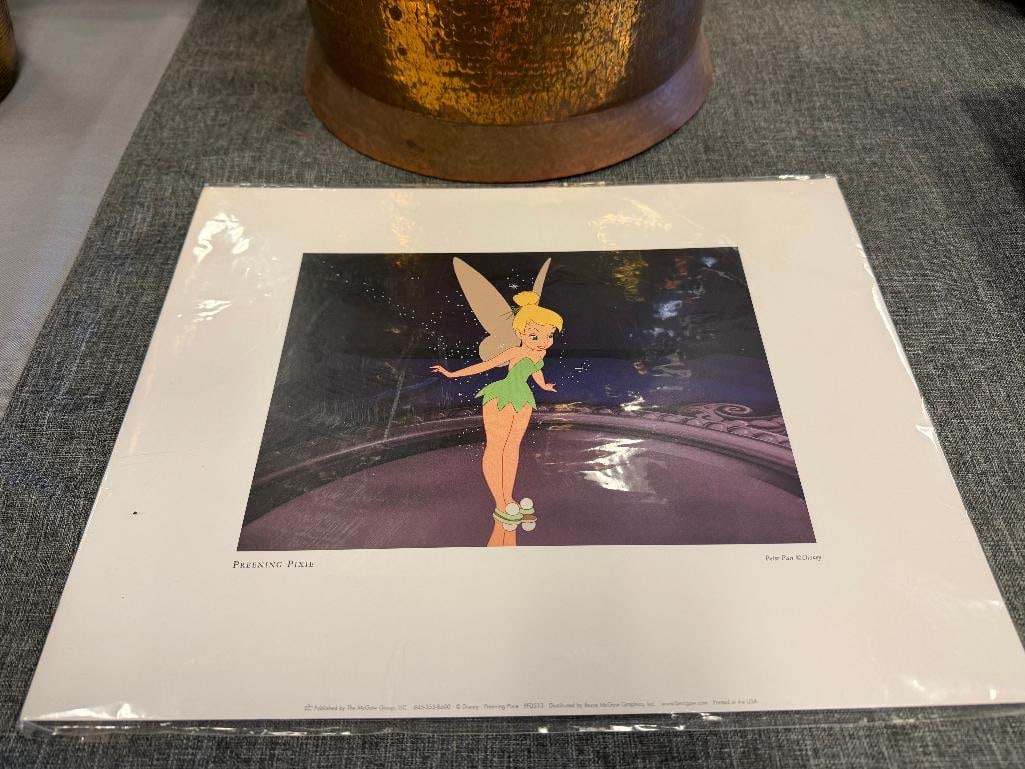 DISNEY CHARACTER TINKERBELL PRINT TITLED PREENING PIXIE - 3