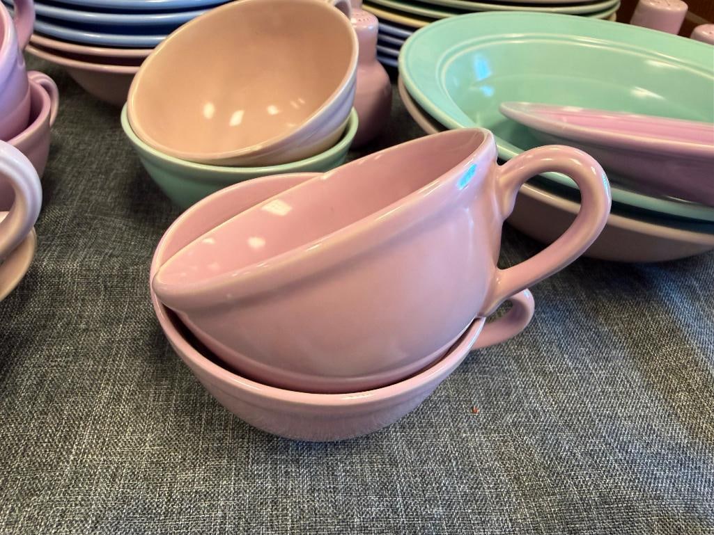 VERNONWARE BY VERNON KILNS MODERN CALIFORNIA, CALIFORNIA POTTERY ART DECO DINNERWARE - 6