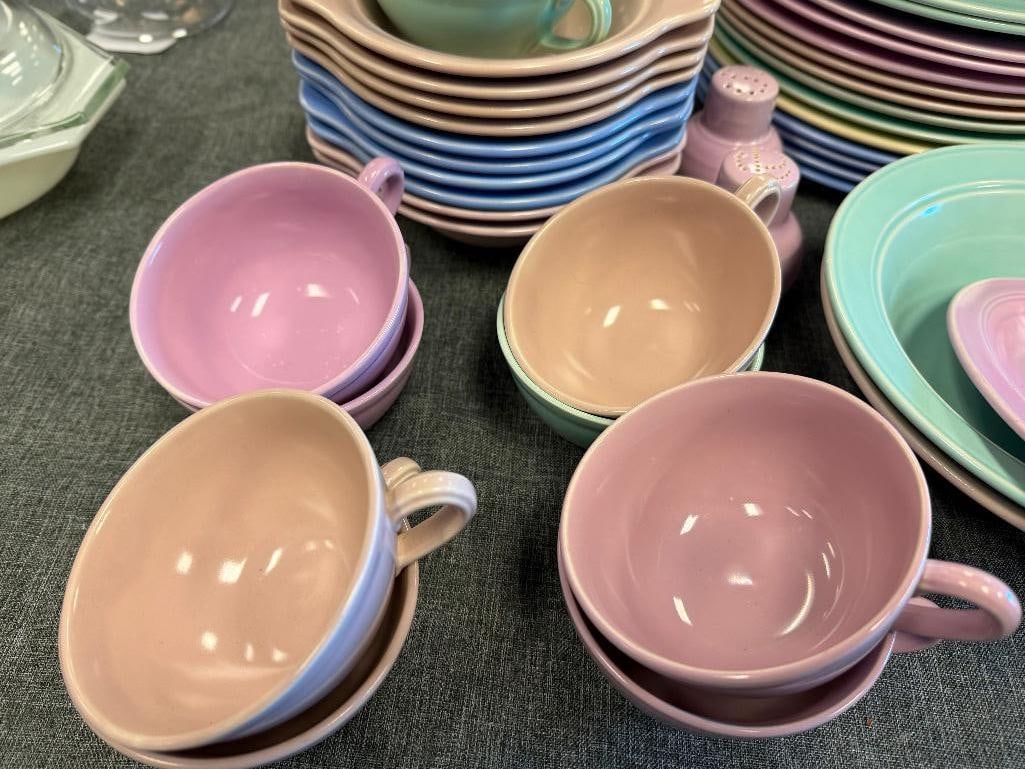 VERNONWARE BY VERNON KILNS MODERN CALIFORNIA, CALIFORNIA POTTERY ART DECO DINNERWARE - 9