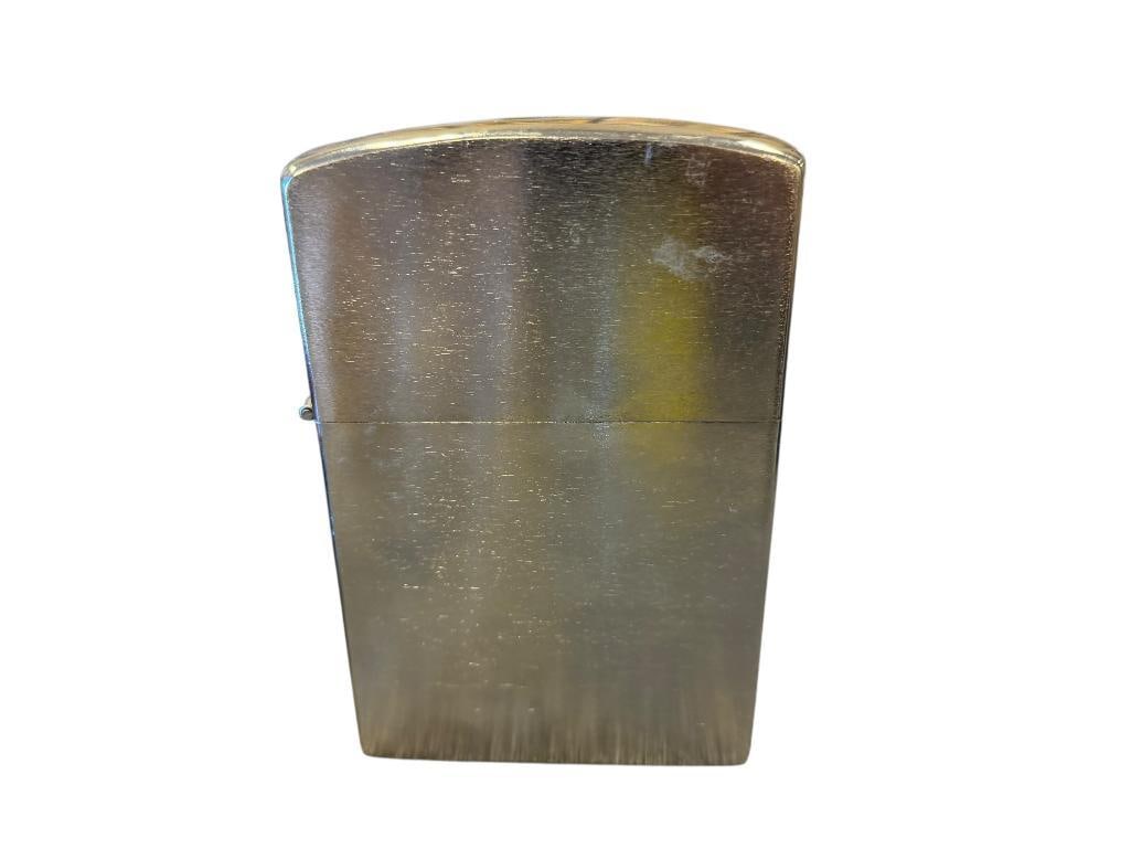 OVERSIZE CHROME FINISH METAL NOVELTY LIGHTER: 6 3/4" H 