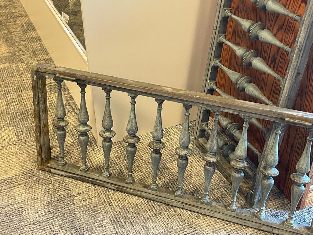 PAIR OF INDUSTRIAL HEAVY SOLID BRASS WINDOW SHUTTERS WITH SPINDLE DESIGN - 2