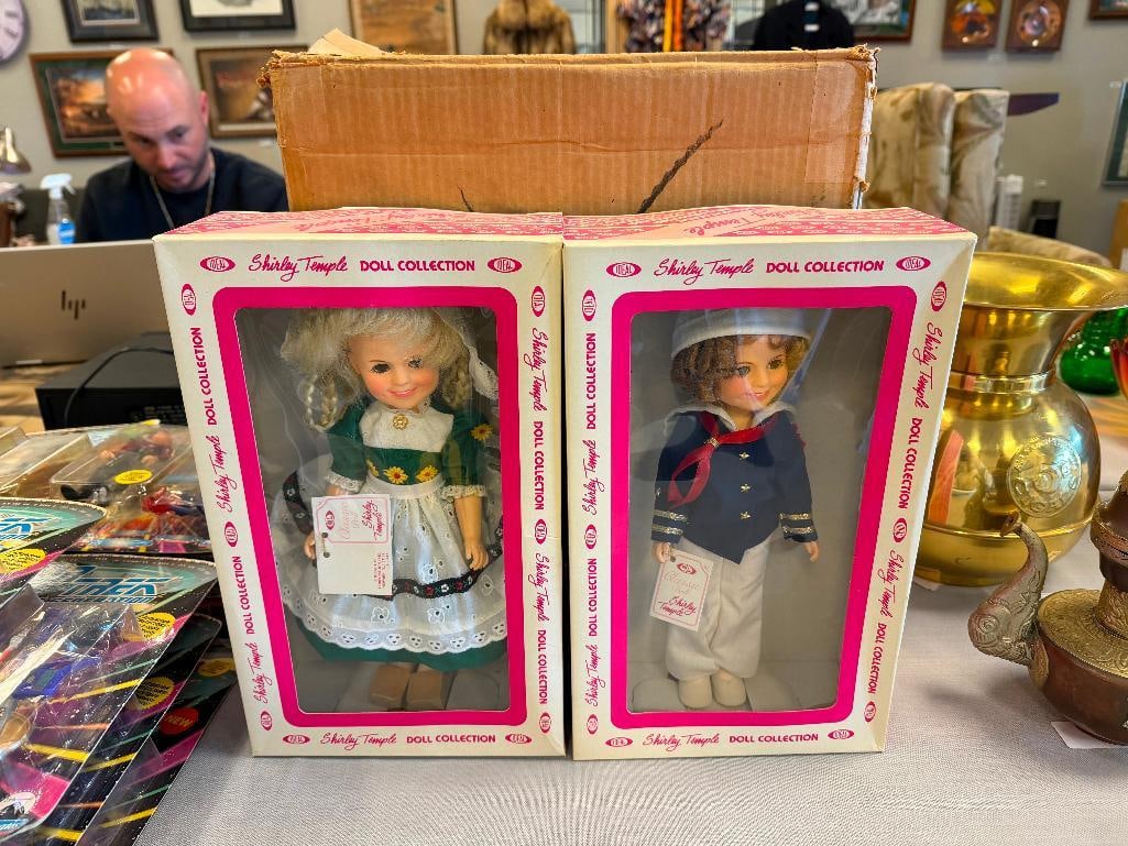 BOX OF SIX VINTAGE IDEAL SHIRLEY TEMPLE DOLLS FEATURING VARIOUS DOLLS FROM CLASSIC MOVIE AND TV S... - 2