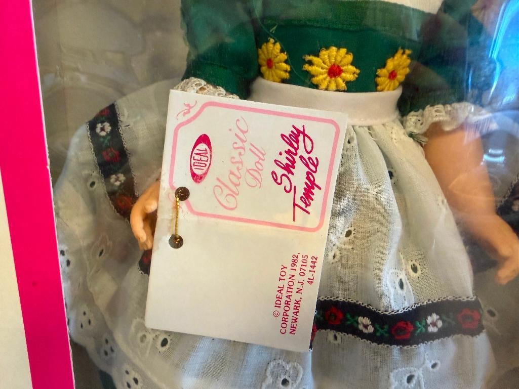 BOX OF SIX VINTAGE IDEAL SHIRLEY TEMPLE DOLLS FEATURING VARIOUS DOLLS FROM CLASSIC MOVIE AND TV S... - 6