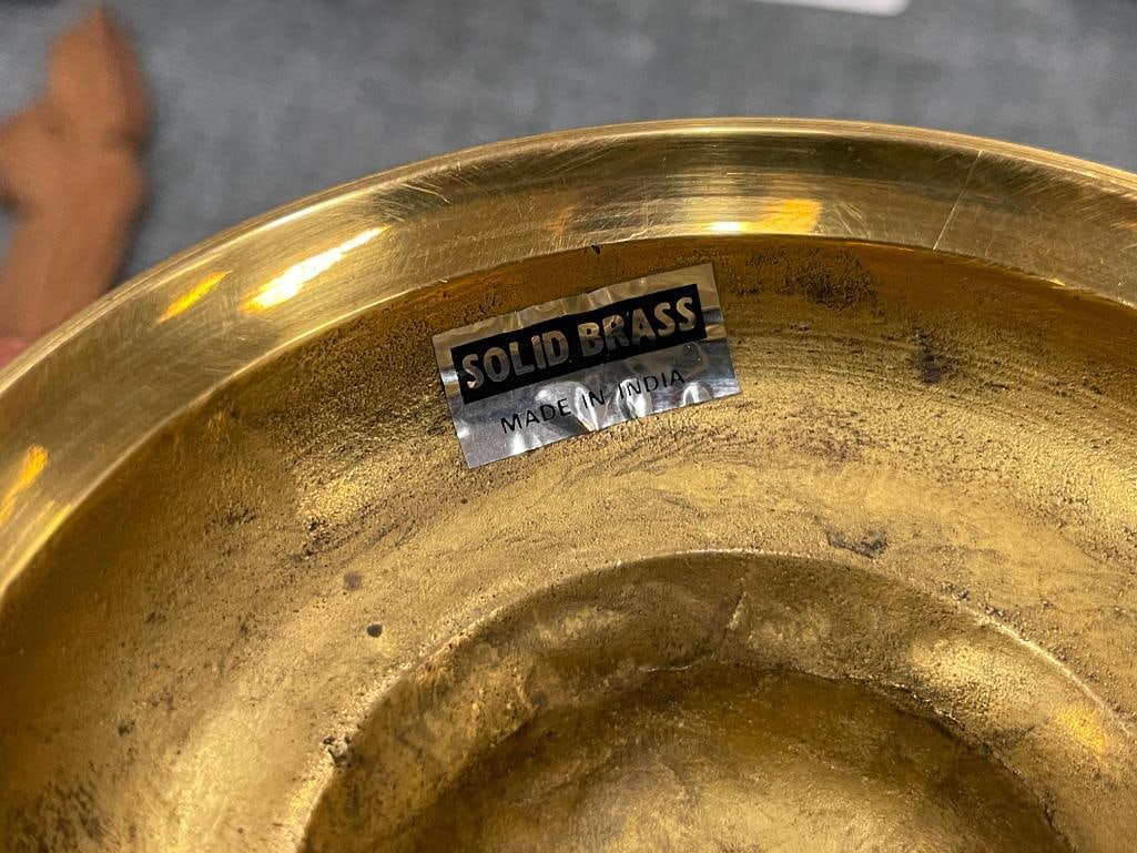 ASSORTED BRASS CANDLESTICKS AND CANDLEHOLDERS - 14