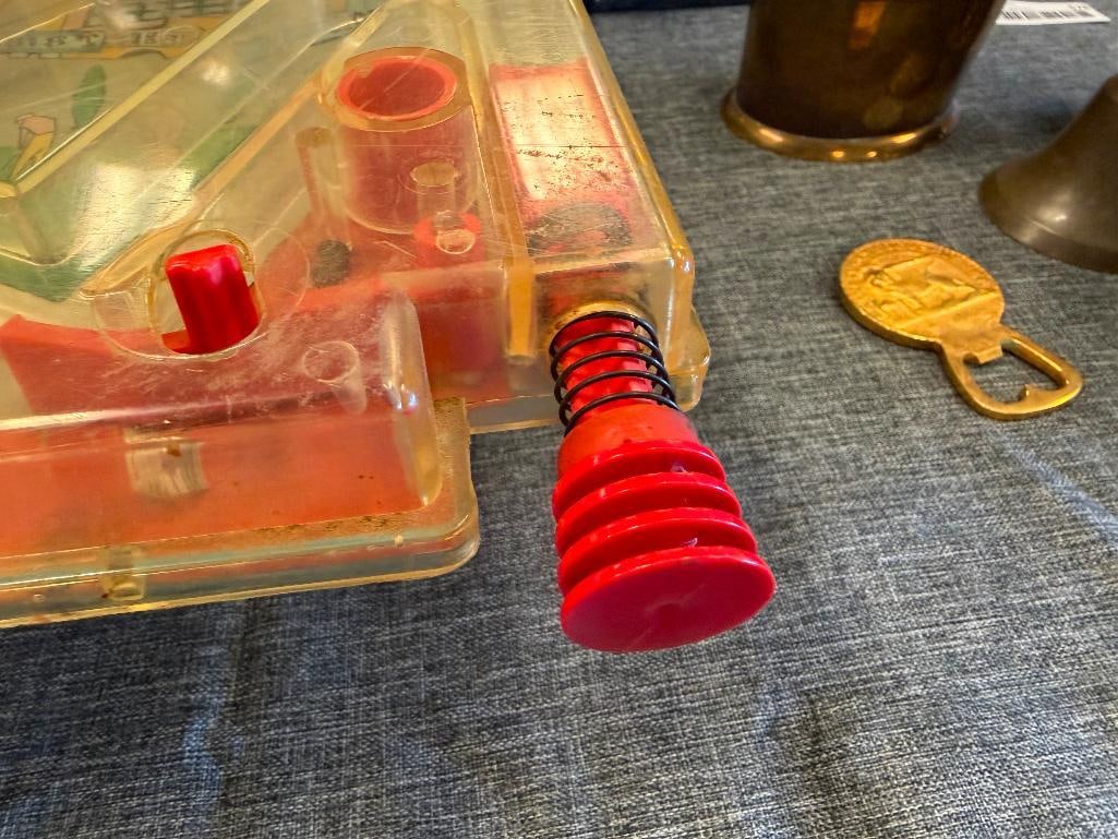 VINTAGE 1970'S MARX TOYS SCORE-O-MATIC ELECTRIC PINBALL VEGAS CASINO THEME TABLETOP MACHINE - 6