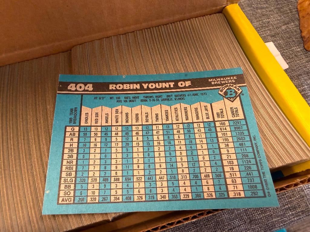 1990 BOWMAN BASEBALL CARD BOX SET - 8