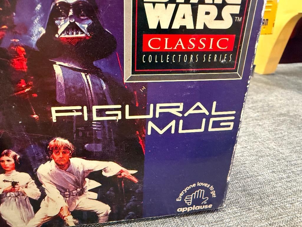 STAR TREK II THE WRATH OF KAHN PEWTER FIGURINES IN ORIGINAL BOXES AND STAR WARS CERAMIC MUG OF C-... - 14