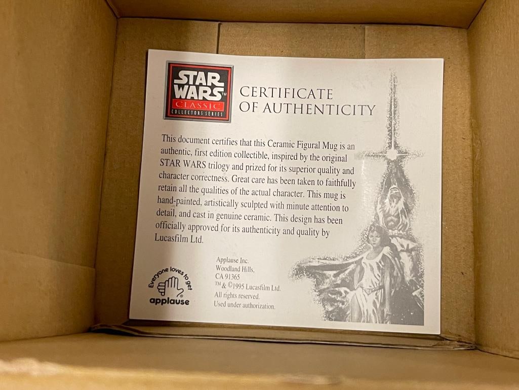 STAR TREK II THE WRATH OF KAHN PEWTER FIGURINES IN ORIGINAL BOXES AND STAR WARS CERAMIC MUG OF C-... - 19