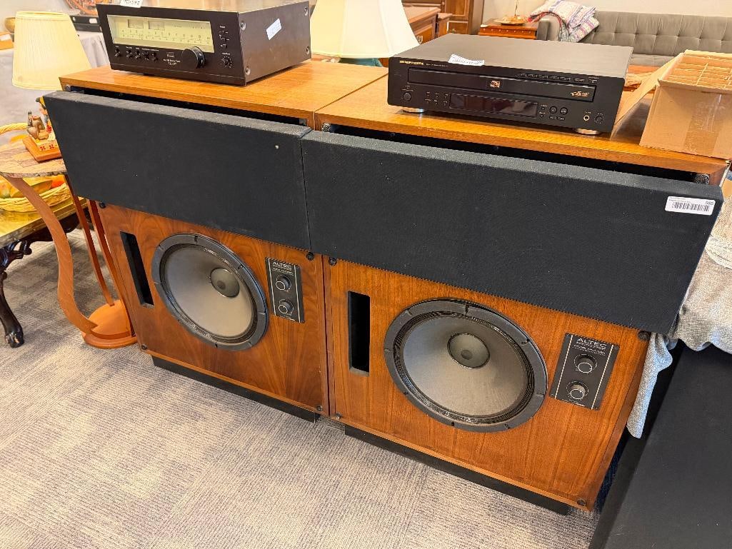 PAIR OF VINTAGE 1976 ALTEC LANSING MODEL 19 SPEAKER SYSTEMS FEATURING OILED WALNUT CABINETS - 11