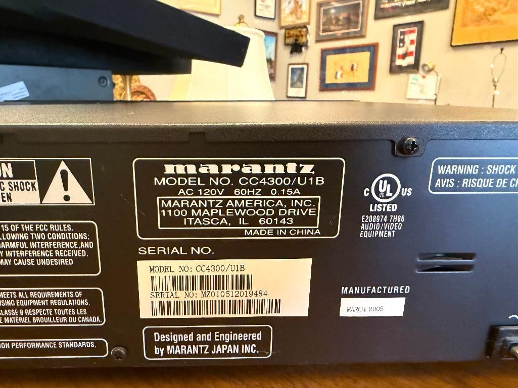 MARANTZ FIVE DISC CD CHANGER CC4300 - 7