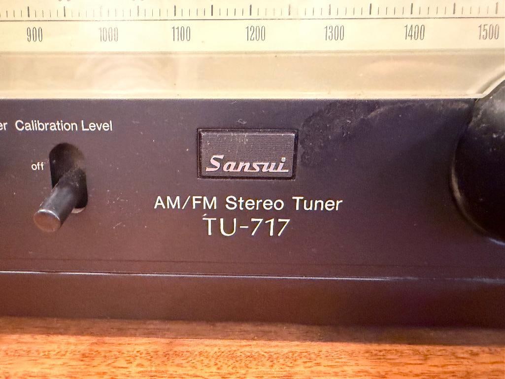 VINTAGE CIRCA 1977 SANSUI AM/FM STEREO TUNER TU-717 - 3