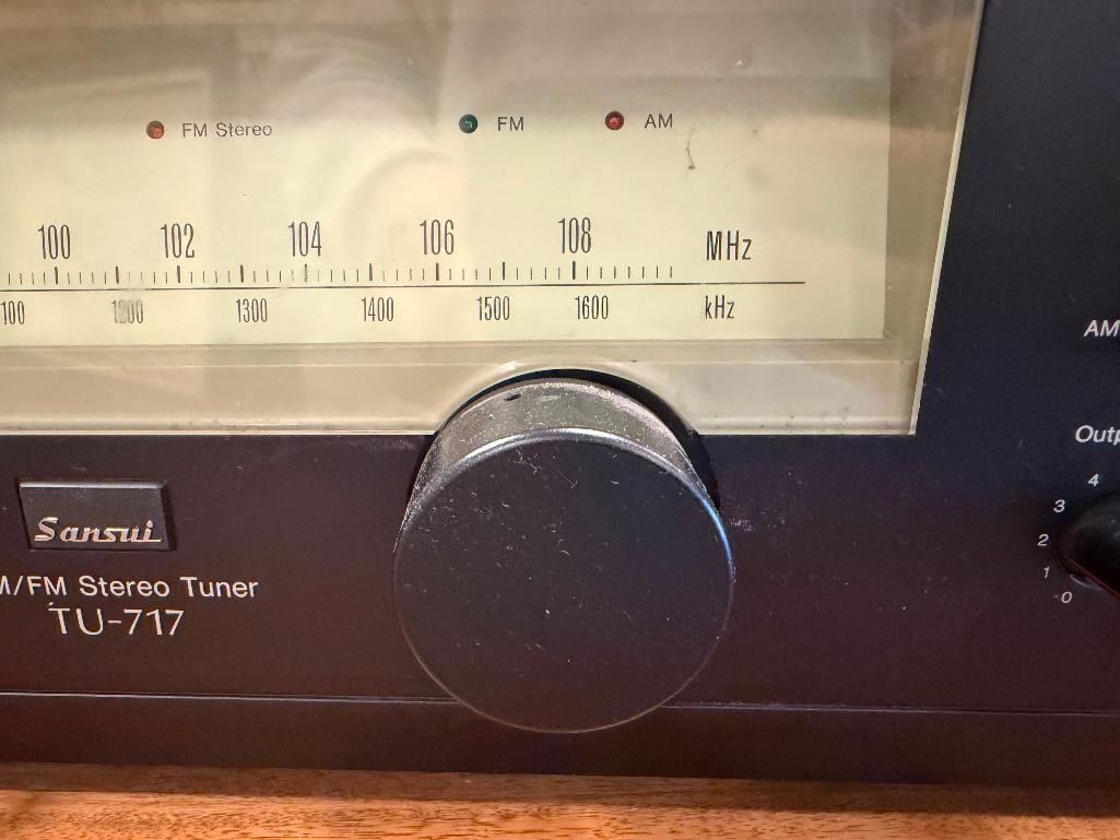 VINTAGE CIRCA 1977 SANSUI AM/FM STEREO TUNER TU-717 - 5