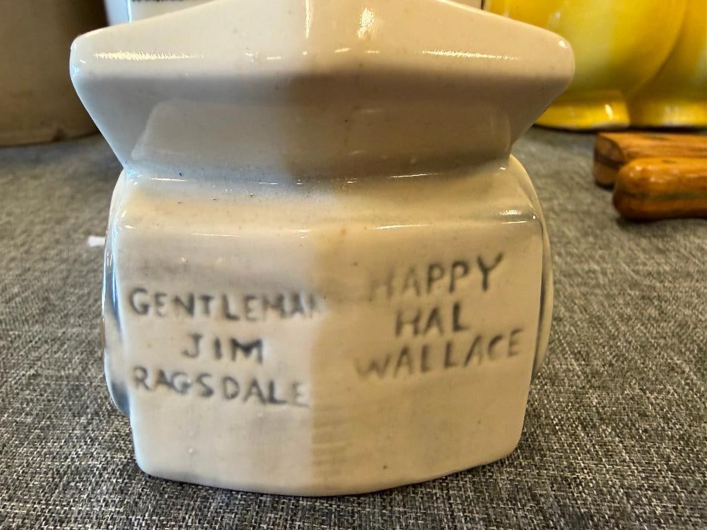 1970 HERITAGE CHINA EZRA BROOKS BUCKET OF BLOOD VIRGINIA CITY, DEAD WAGON DECANTER - 12