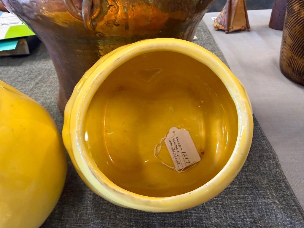 SHAWNEE POTTERY DUTCH BOY AND GIRL (HAPPY JACK HAPPY JILL_ CERAMIC FIGURAL COOKIE JARS CIRCA 1940'S - 12