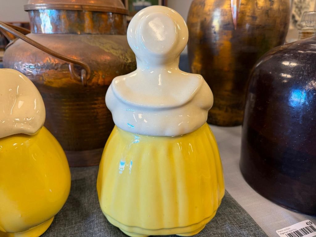 SHAWNEE POTTERY DUTCH BOY AND GIRL (HAPPY JACK HAPPY JILL_ CERAMIC FIGURAL COOKIE JARS CIRCA 1940'S - 14