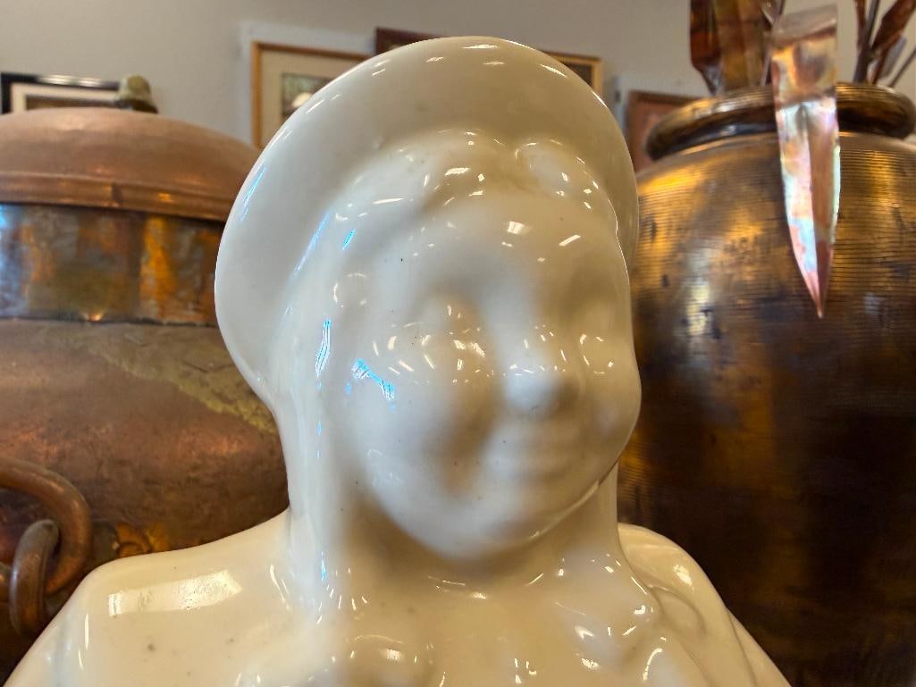 SHAWNEE POTTERY DUTCH BOY AND GIRL (HAPPY JACK HAPPY JILL_ CERAMIC FIGURAL COOKIE JARS CIRCA 1940'S - 5