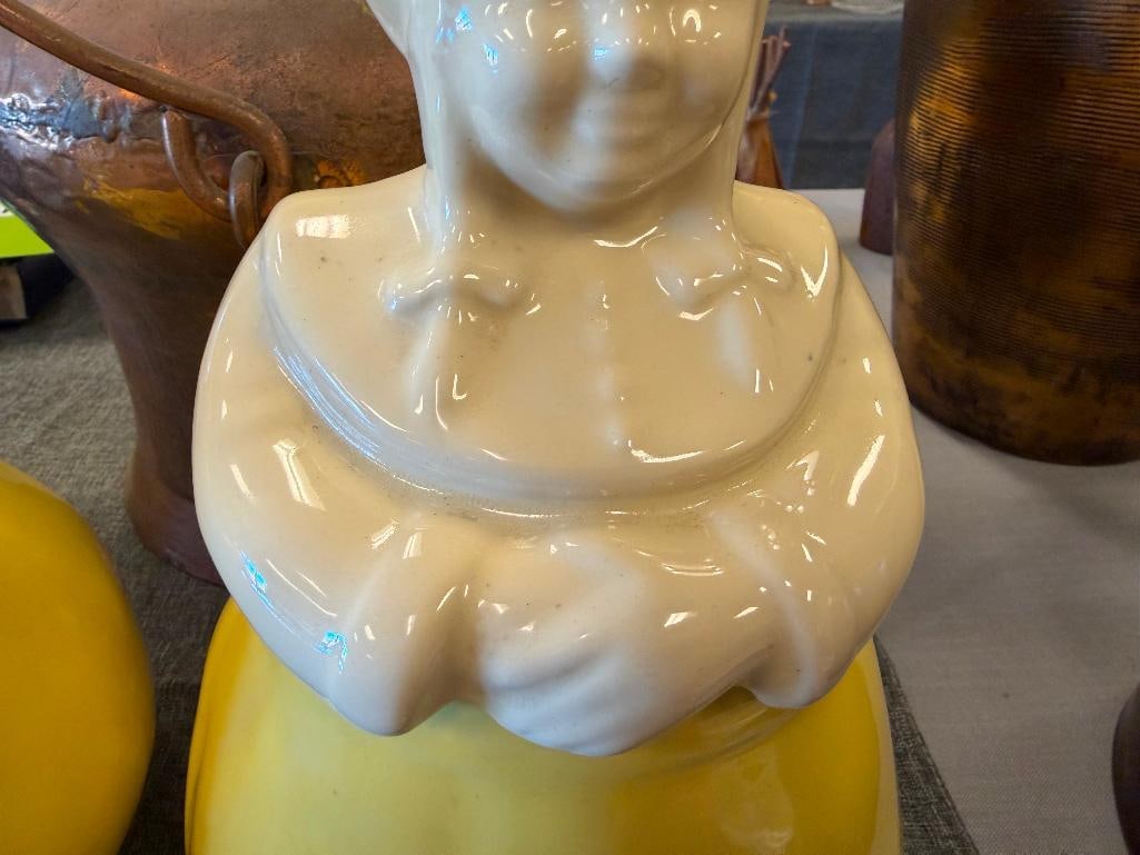 SHAWNEE POTTERY DUTCH BOY AND GIRL (HAPPY JACK HAPPY JILL_ CERAMIC FIGURAL COOKIE JARS CIRCA 1940'S - 8