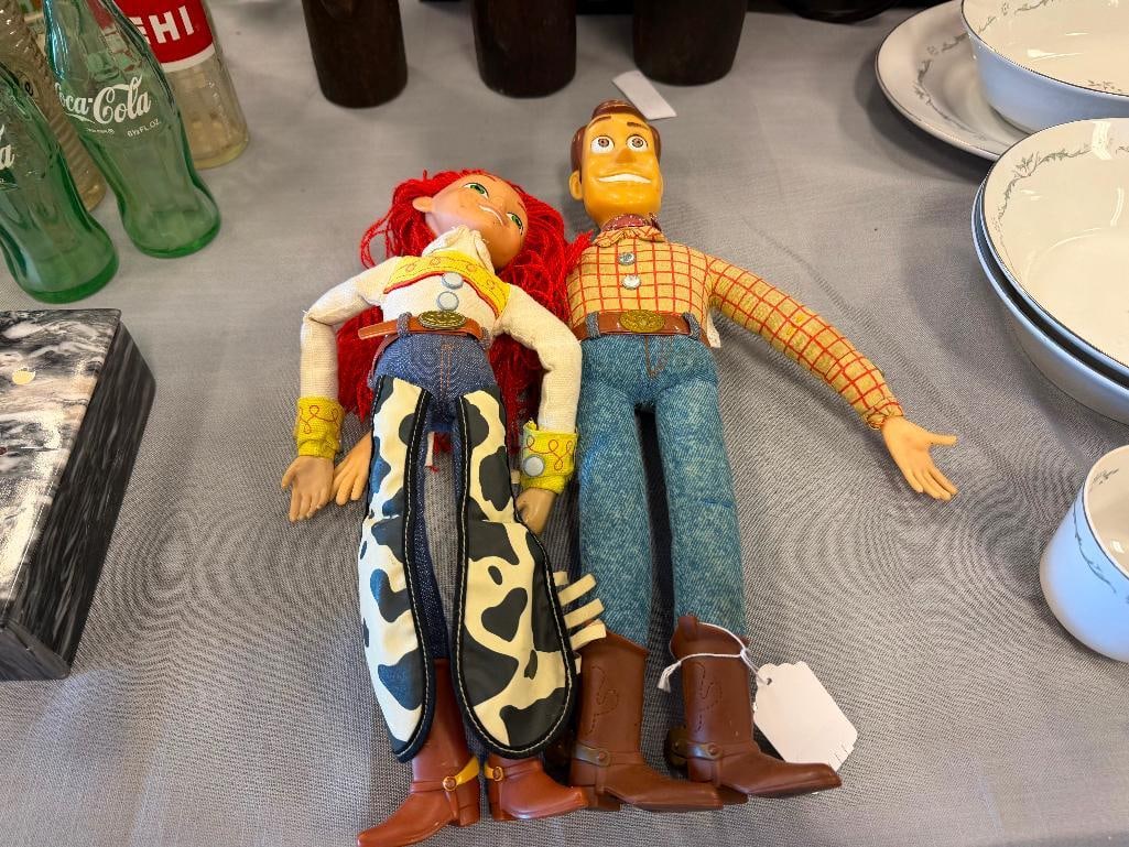 DISNEY JESSIE AND WOODY TOY STORY CHARACTER DOLLS - 3