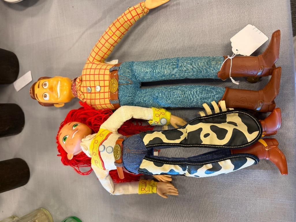 DISNEY JESSIE AND WOODY TOY STORY CHARACTER DOLLS - 6