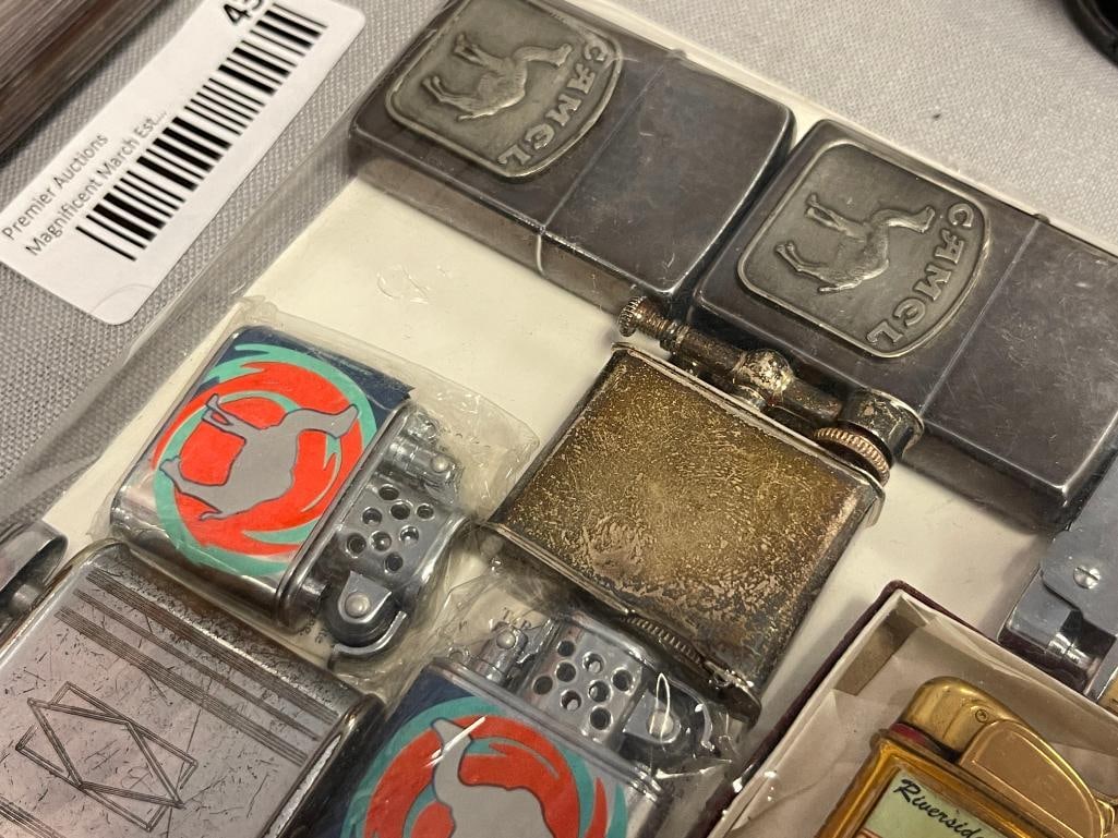 VINTAGE ADVETISEMENT AND TABLE LIGHTERS CAL-NEVA, CAMEL,RIVERSIDE HOTEL, RONSON - 5