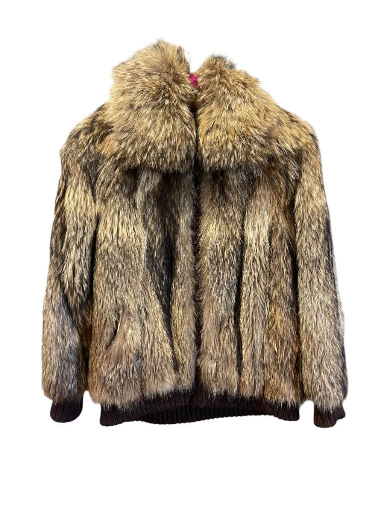 ALBERT FURS ETON SQUARE WOMANS FOX FUR BOMBER STYLE JACKET (1 of 8)