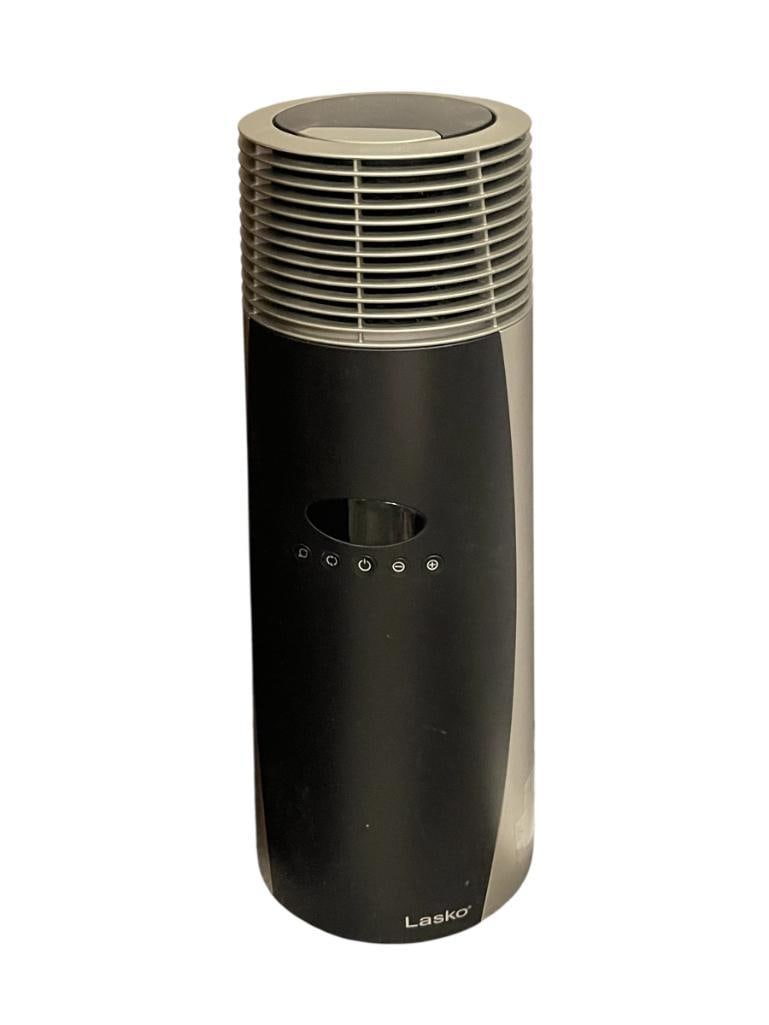 LASKO CT22360 CERAMIC TOWER HEATER IN BLACK AND GREY: TESTED + 22' H 